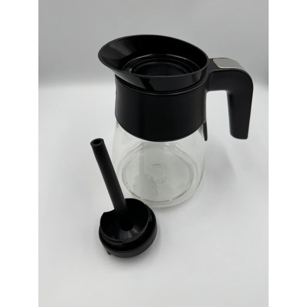Ninja Coffee Maker Carafe CP301 10-Cup Glass Pot Black Silver Glass Replacement